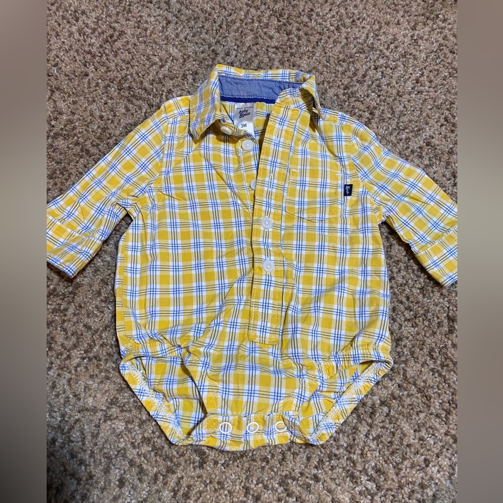 Baby Bgosh,  size 3 months, collared, onesie.